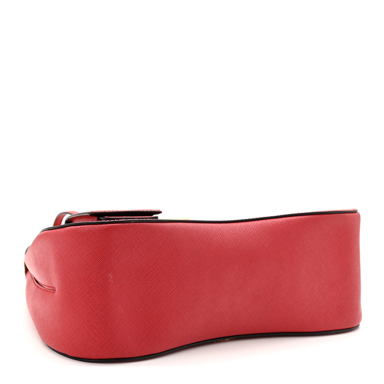 Prada Saffiano Lux Large Sidonie Top Handle Bag Fuoco 4 of 10