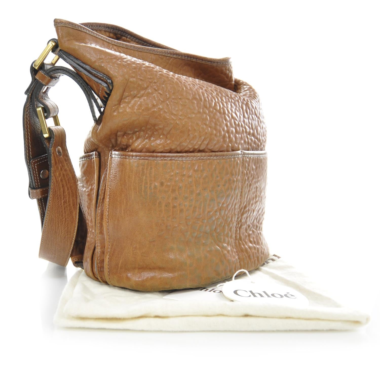 Chloe Leather Elvire Hobo Tan 3 of 9