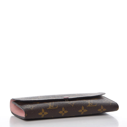 Louis Vuitton Monogram Emilie Wallet Rose Ballerine 4 of 9