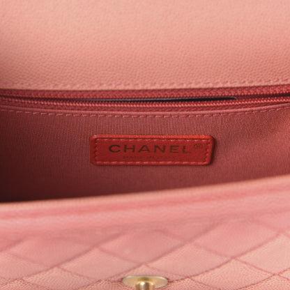 Chanel Caviar Quilted Small Sunset On The Sea Flap Coral 8 of 10