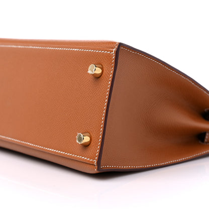 Hermes Epsom Kelly Sellier 25 Gold 9 of 10