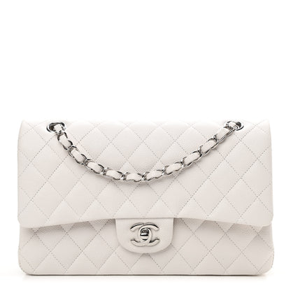 Chanel Caviar Quilted Medium Double Flap White 1 of 9