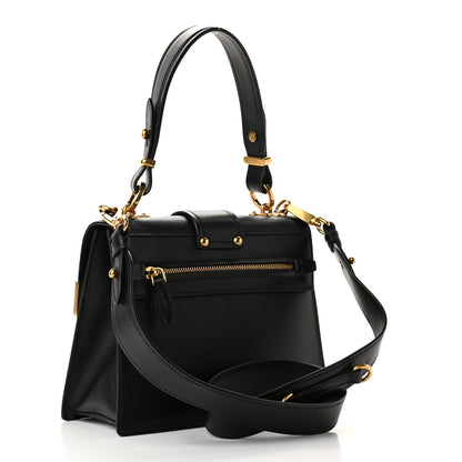 Prada City Calfskin Saffiano Cahier Top Handle Bag Black 3 of 9