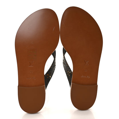 Louis Vuitton Monogram Sunny Flat Thong Sandals 38 Brown 5 of 8