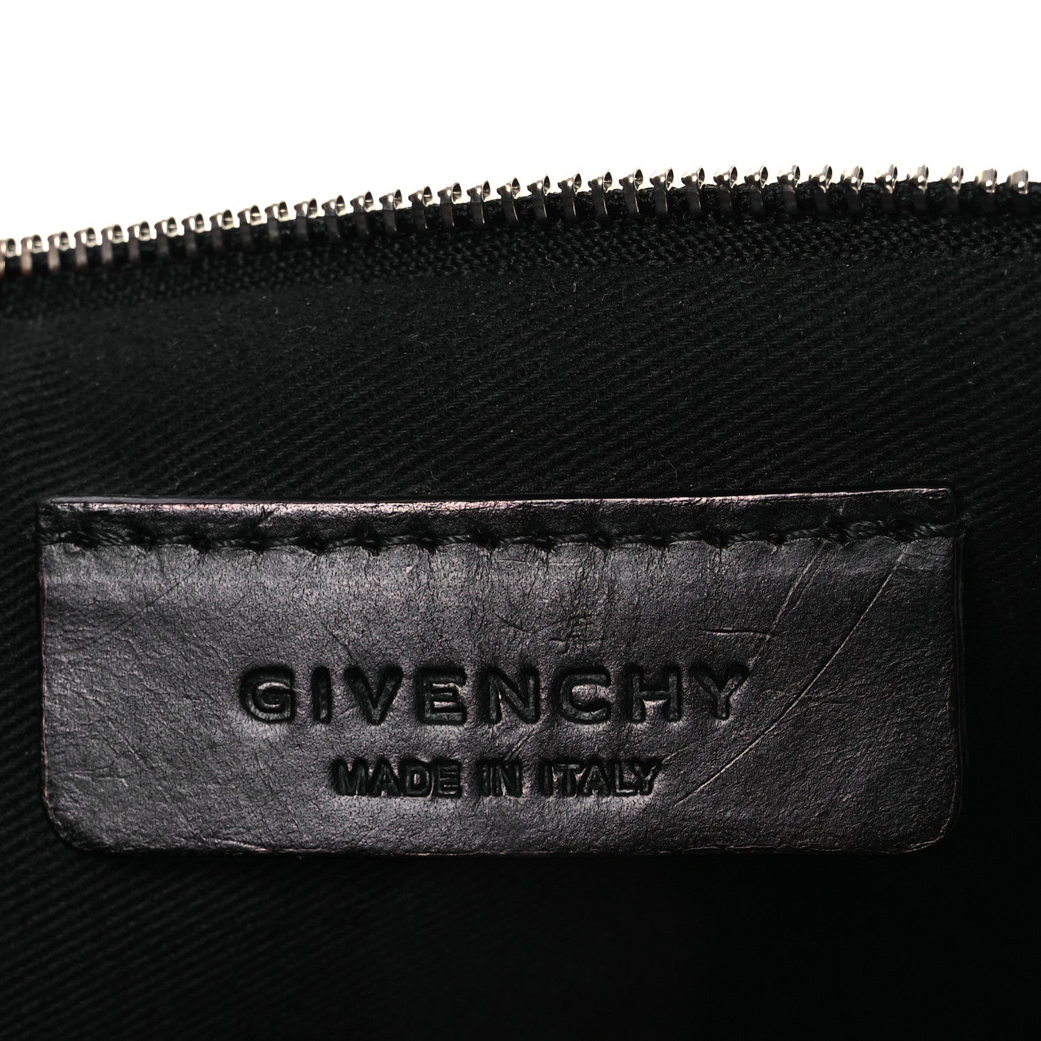 Givenchy Textured Coated Canvas Madonna Print Large Cosmetic Pouch Black 6 of 11
