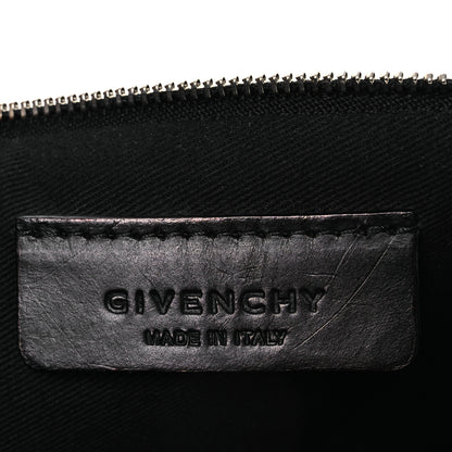 Givenchy Textured Coated Canvas Madonna Print Large Cosmetic Pouch Black 6 of 11