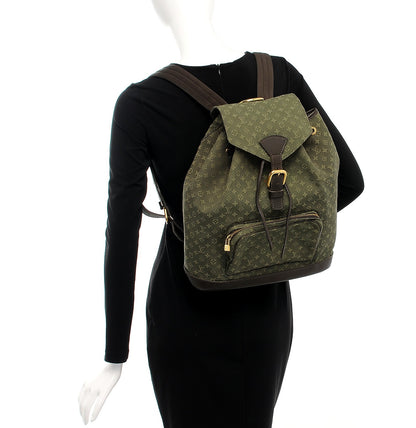 Louis Vuitton Mini Monogram Montsouris GM Backpack Kaki 2 of 8