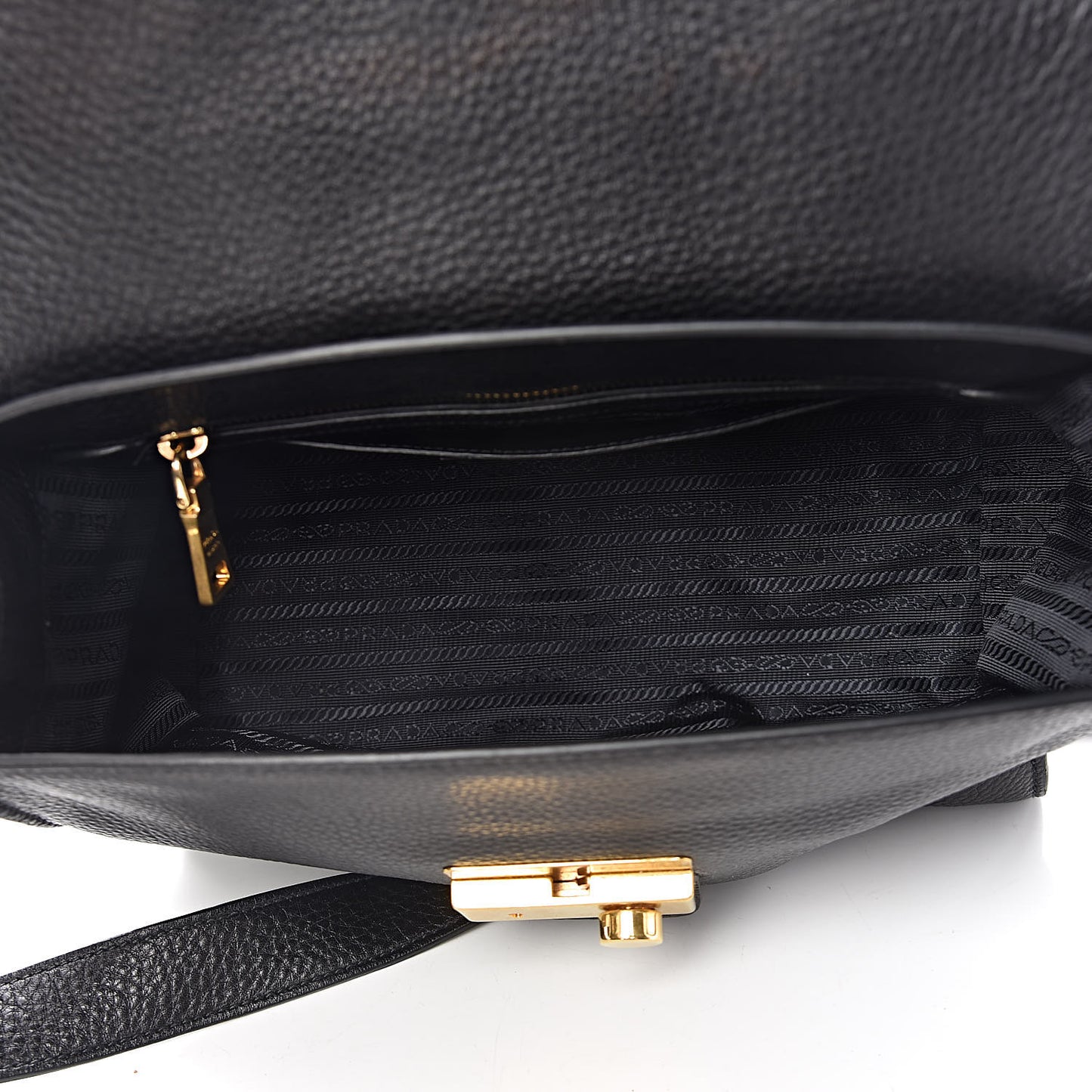 Vitello Daino Sound Twin Pocket Satchel Black