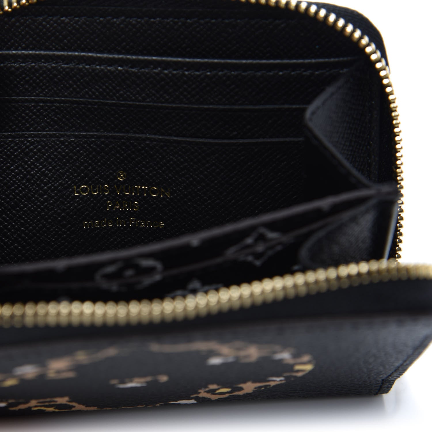 Louis Vuitton Monogram Giant Jungle Zippy Coin Purse Black 6 of 7