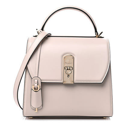 Salvatore Ferragamo Smooth Calfskin Small Boxyz Bone 1 of 9