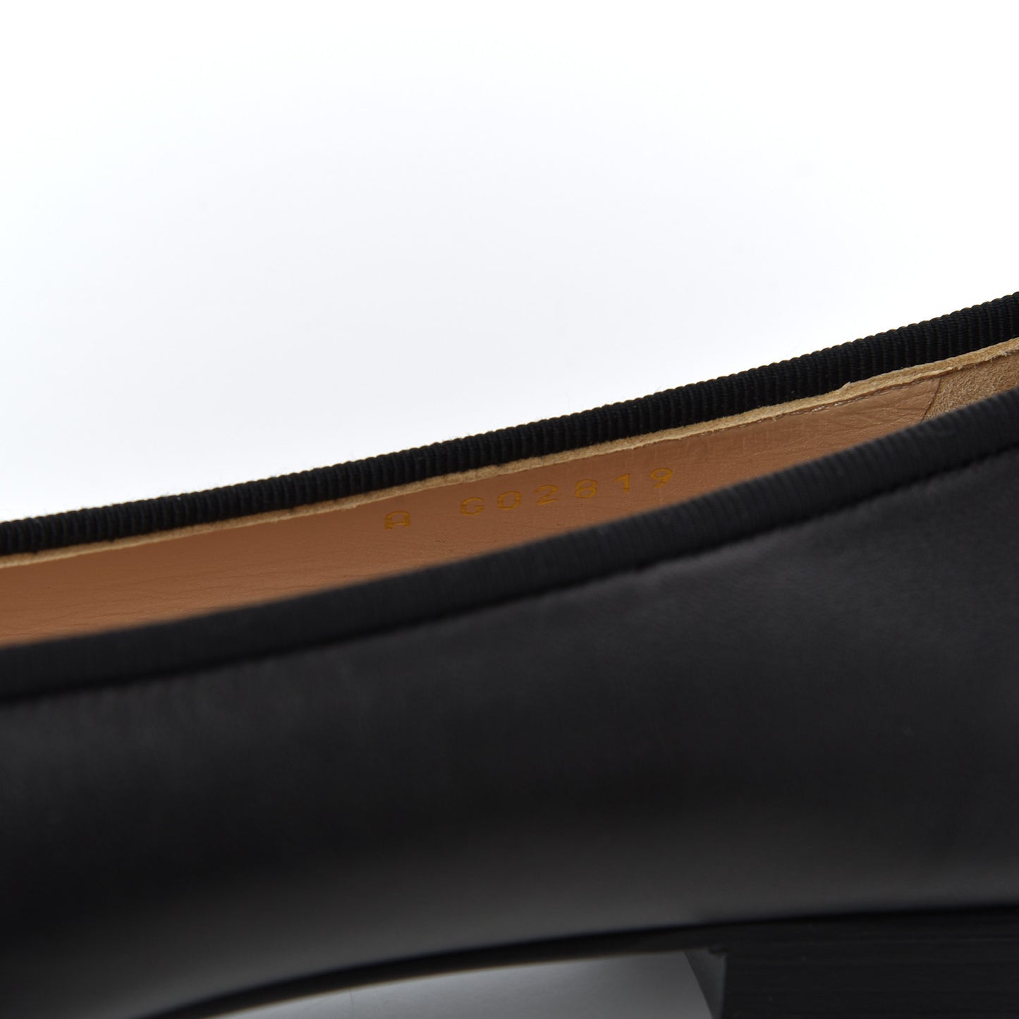 Lambskin Patent Calfskin CC Cap Toe Ballerina Flats 39 Black