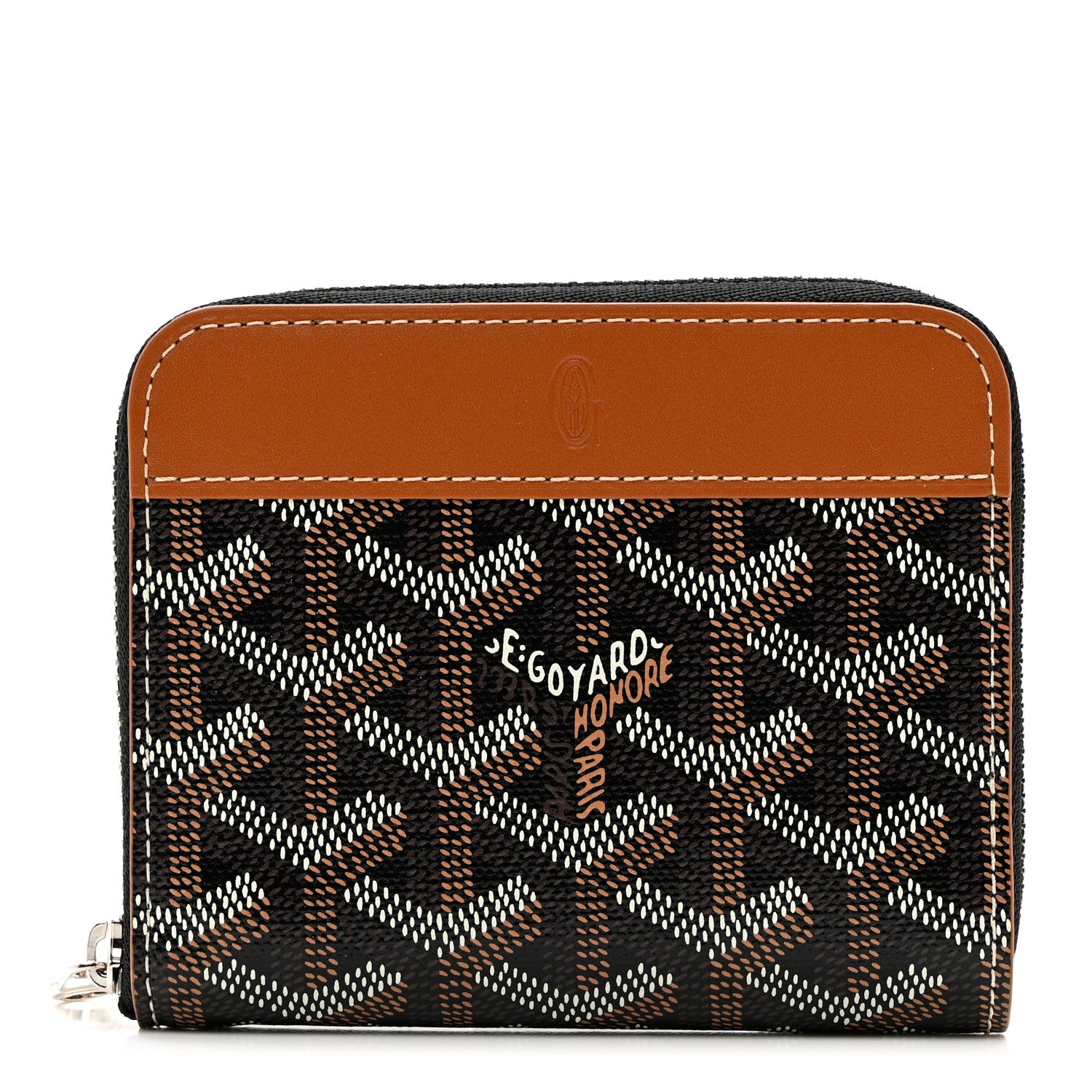 Goyard Goyardine Matignon PM Wallet Black Gold 1 of 7