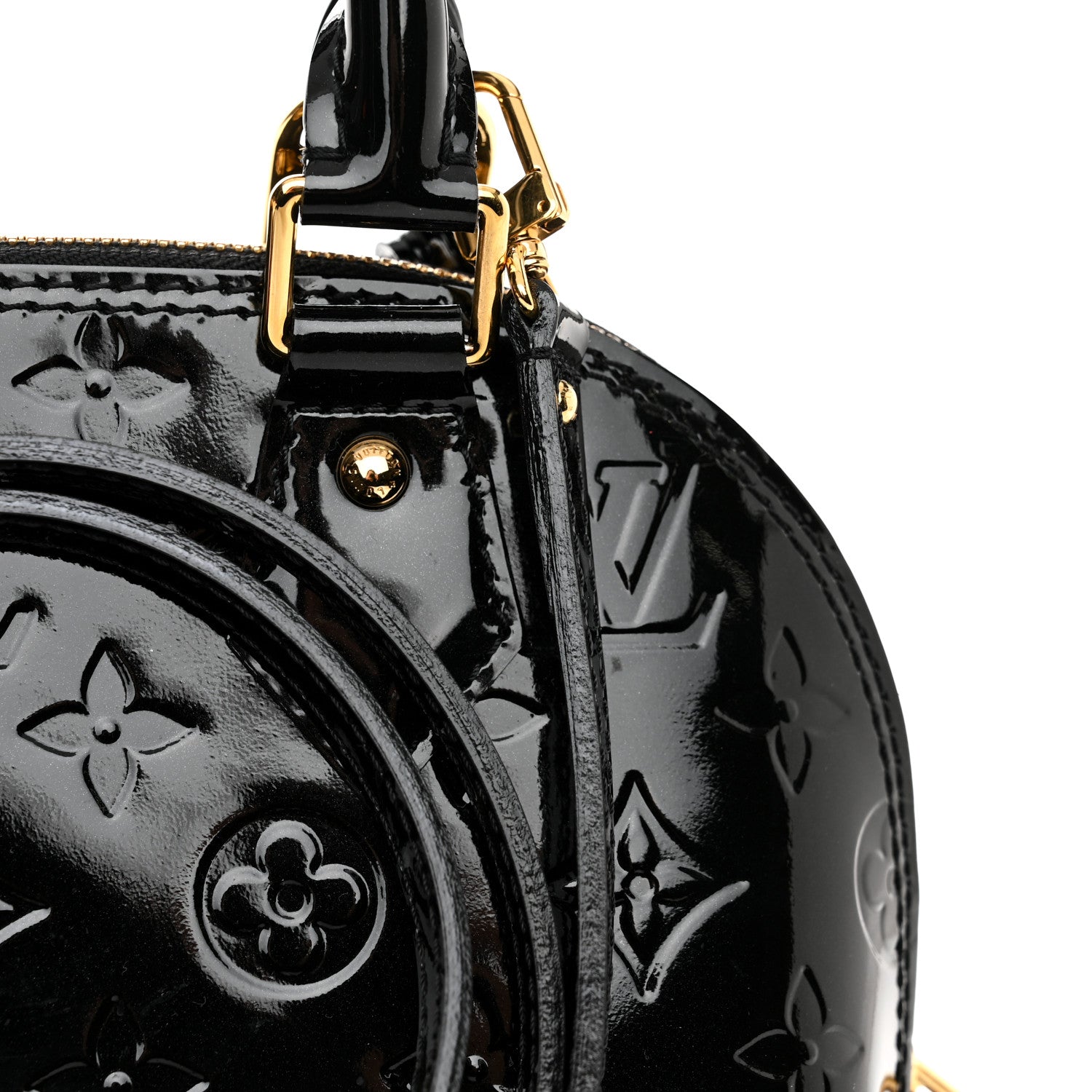Louis Vuitton Vernis Alma BB Noir Magnetique 10 of 11