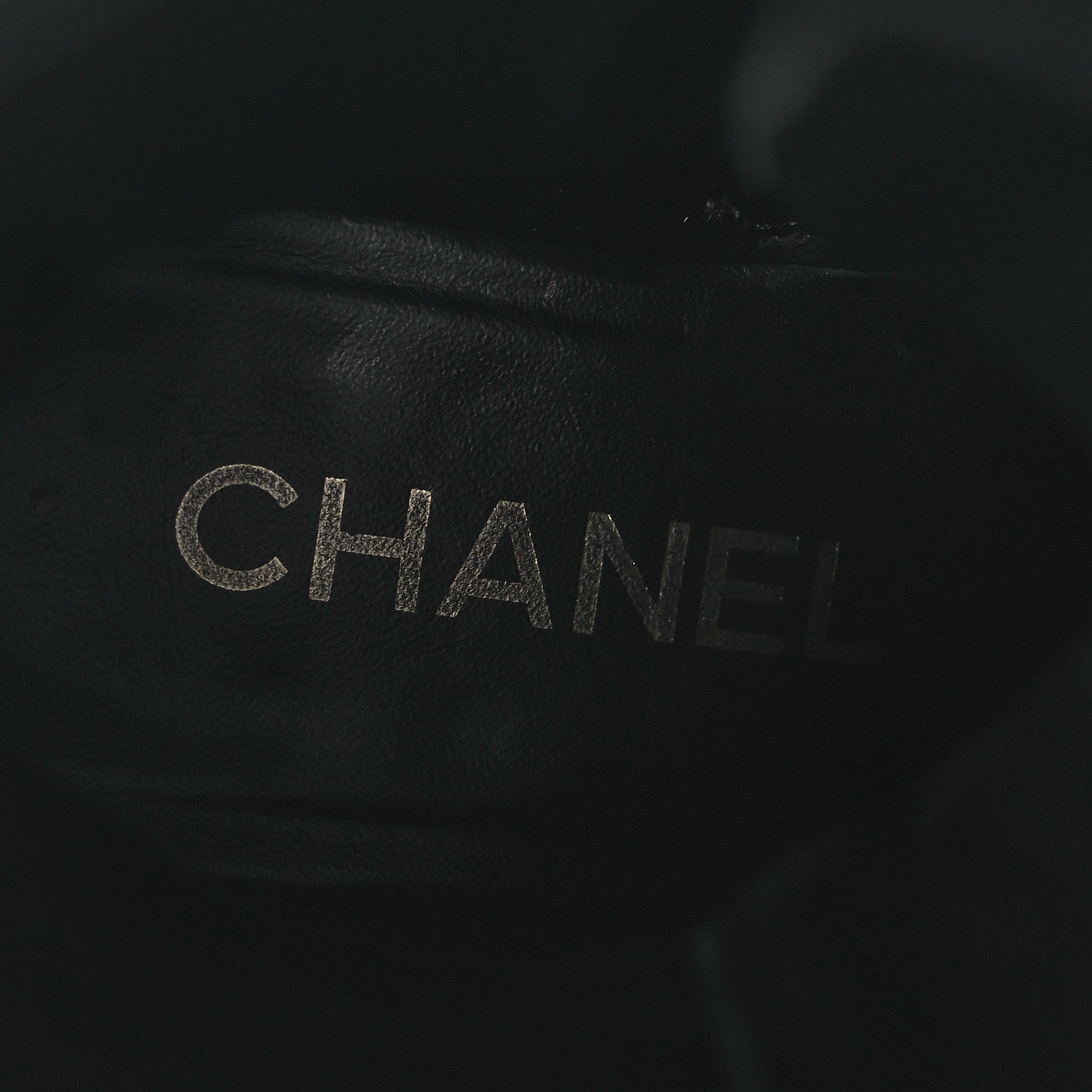 Chanel Shiny Calfskin Patent Quilted Chain Lace Up Combat Long Boots 37 Black 9 of 11