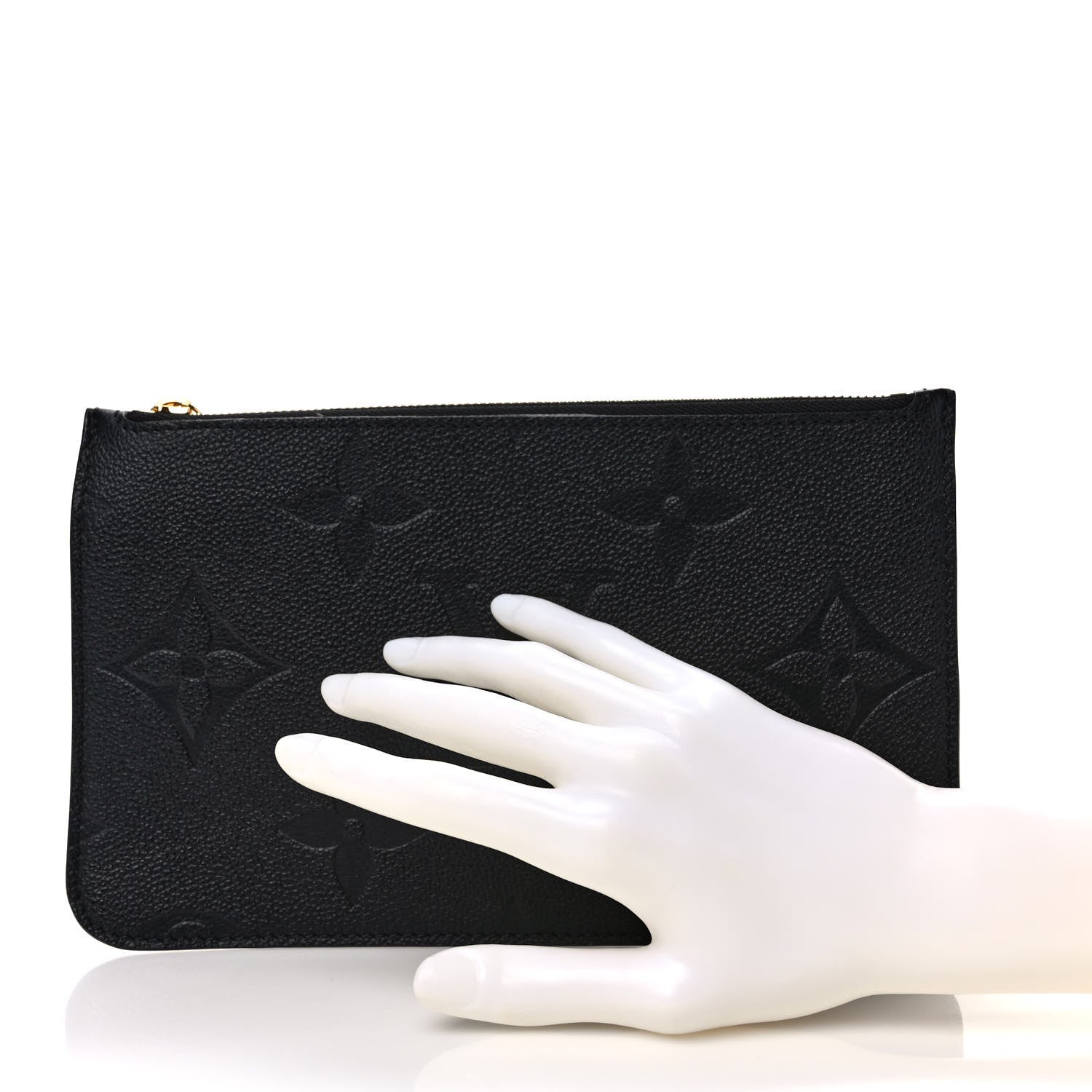 Louis Vuitton Empreinte Monogram Giant Neverfull MM Pochette Black 2 of 6