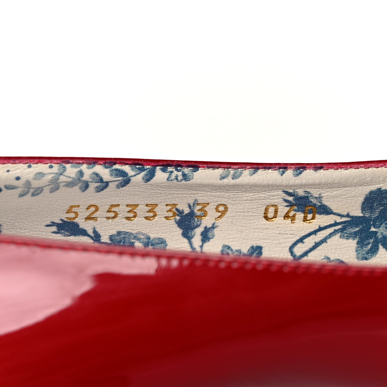 Gucci Vernice GG Victoire 55mm Loafer Pumps 36 Hibiscus Red 8 of 9