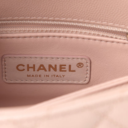 Chanel Caviar Quilted Extra Mini Coco Handle Flap Light Pink 6 of 11