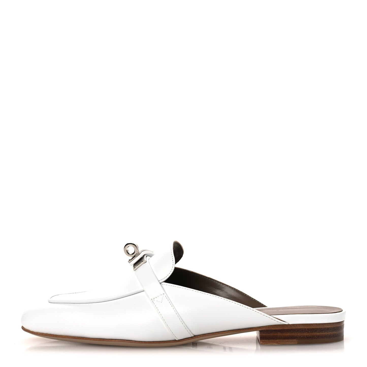 Calfskin Oz Mules 38 White