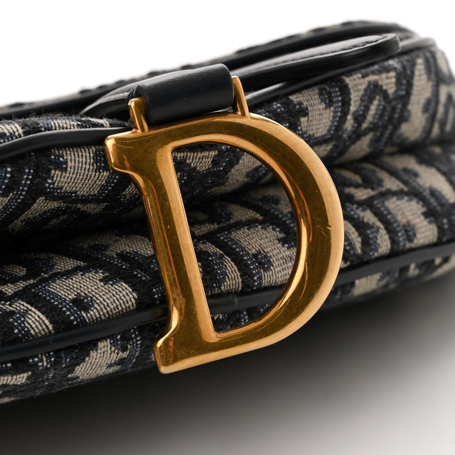 Christian Dior Oblique Mini Saddle Bag Blue 13 of 13