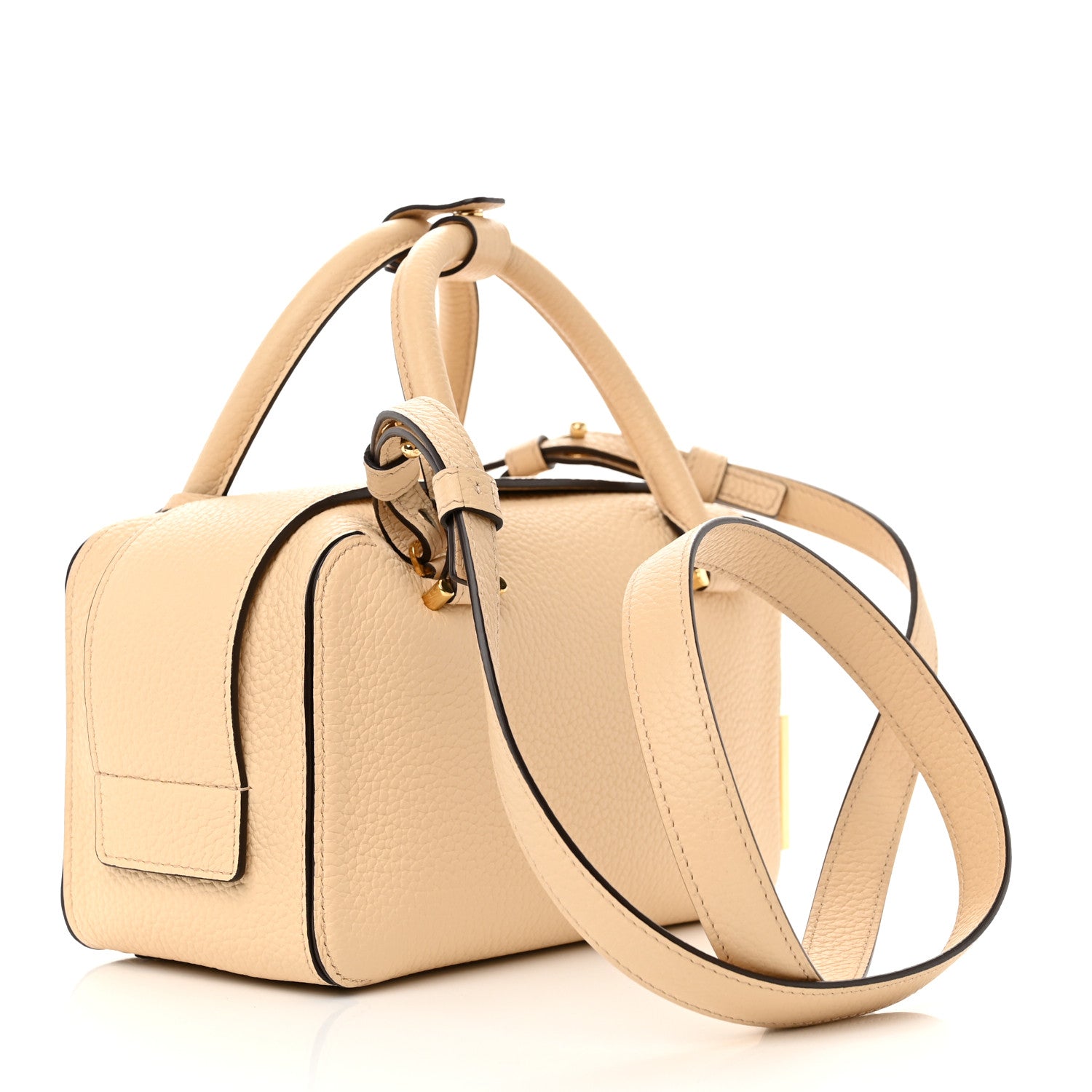 Delvaux Taurillon Soft Mini Cool Box Satchel Dune 3 of 10