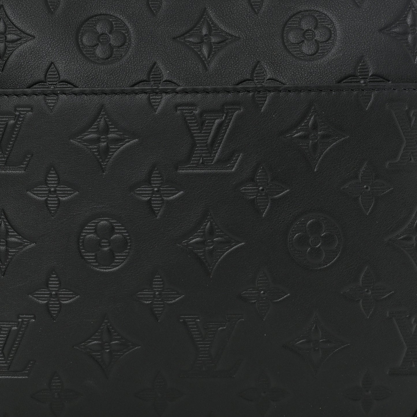 Calfskin Monogram Shadow Duo Messenger Black