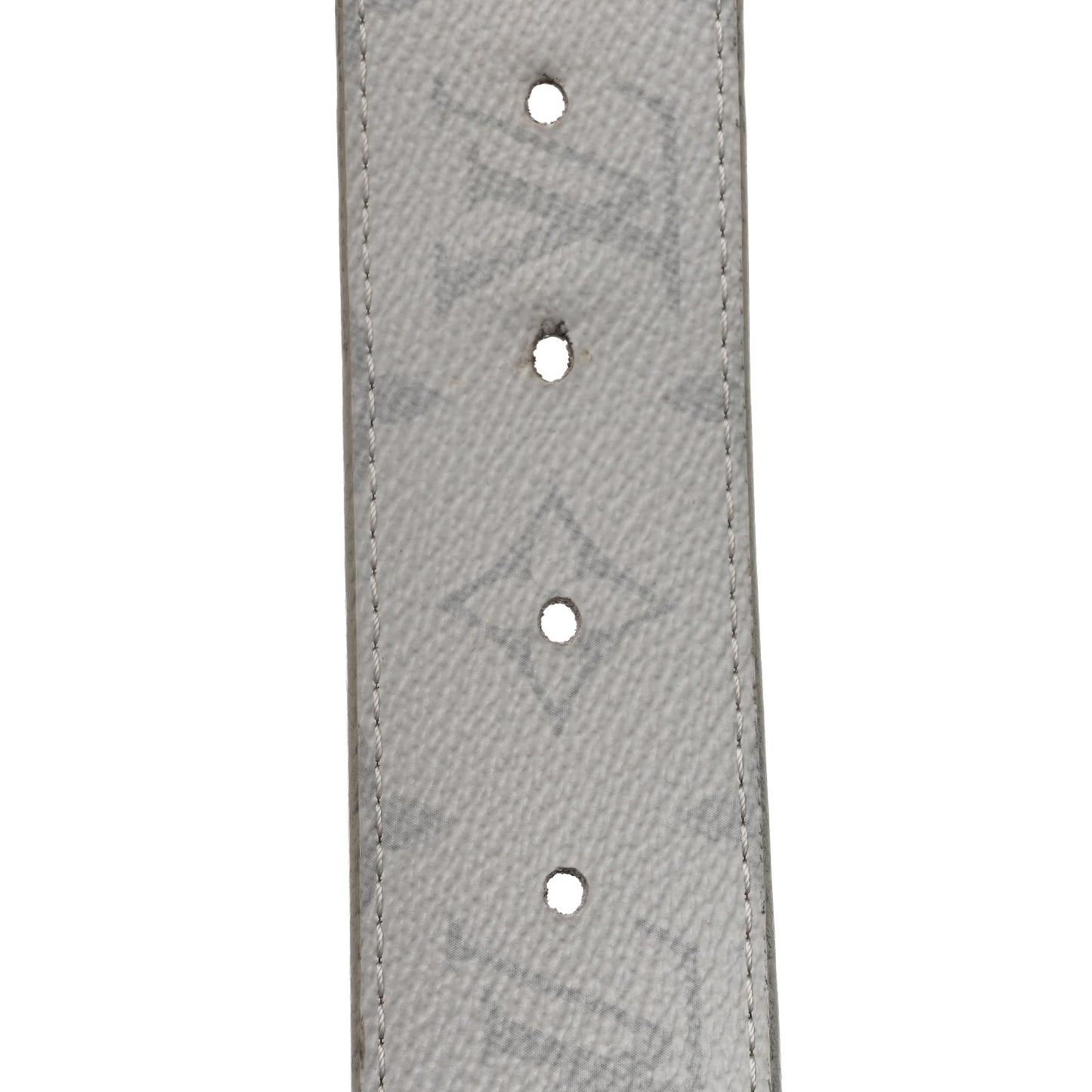 Taiga Monogram 40mm LV Initiales Belt 95 38 White