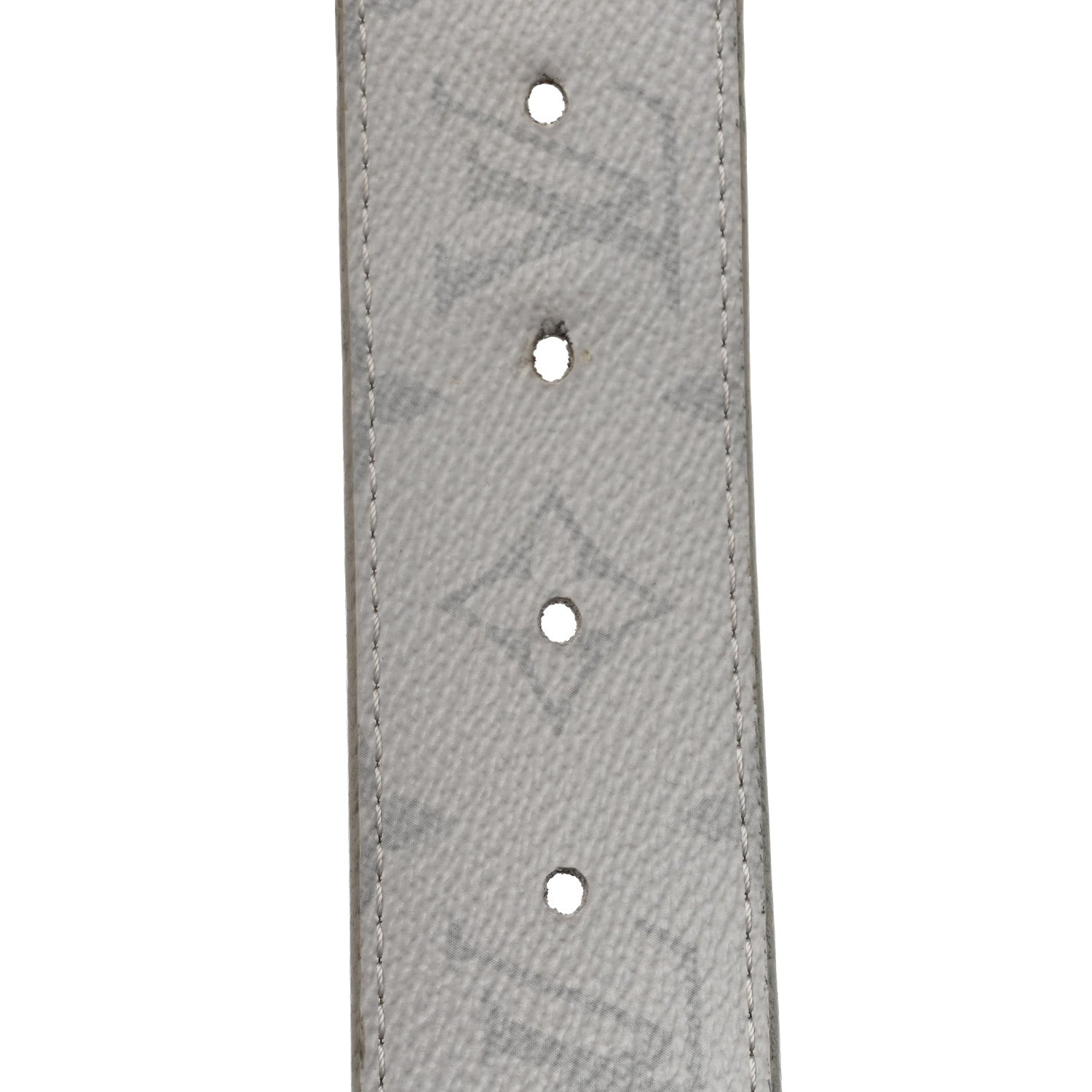 Louis Vuitton Taiga Monogram 40mm LV Initiales Belt 95 38 White 7 of 8