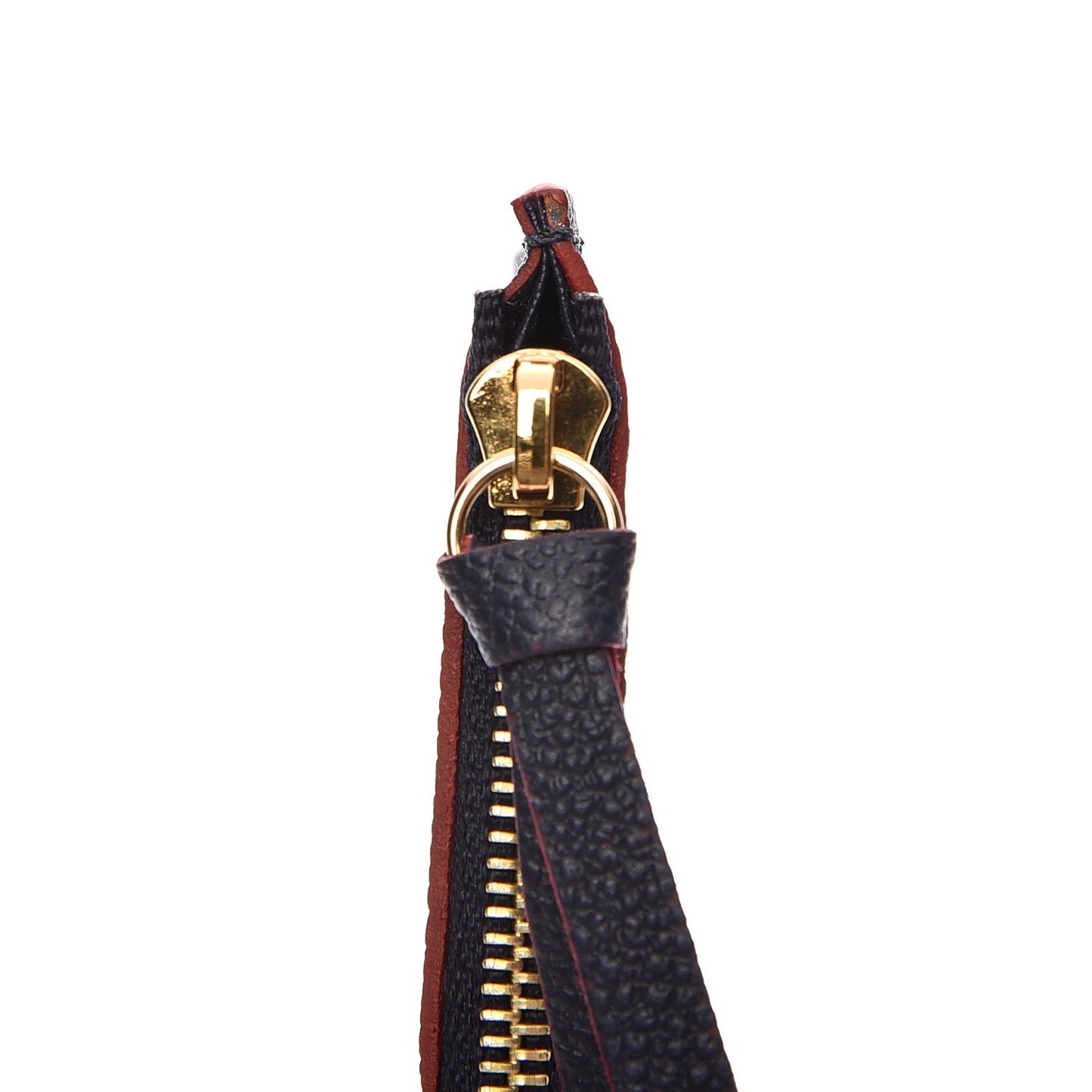 Empreinte Felicie Chain Wallet Zippered Insert Marine Rouge