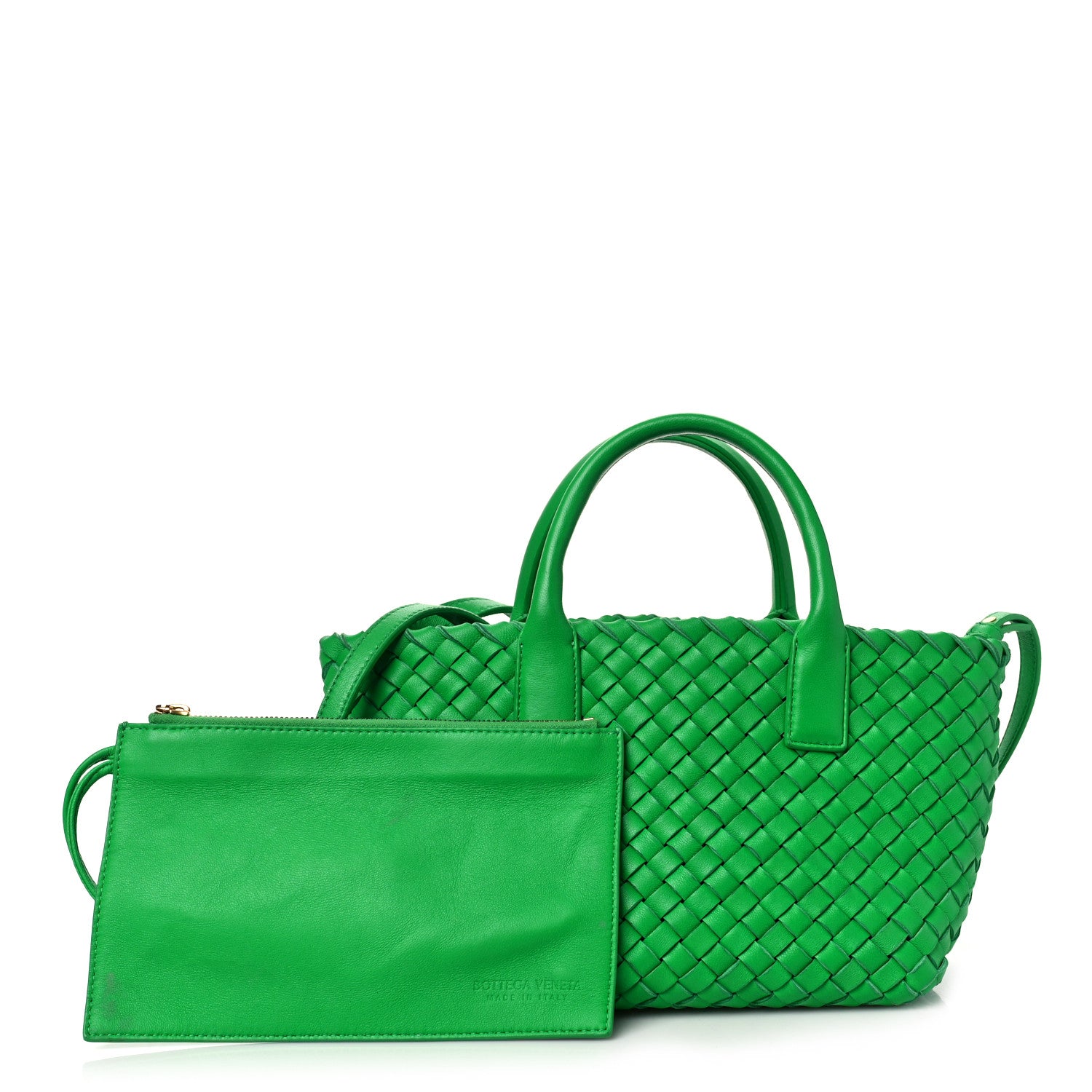 Bottega Veneta Nappa Intrecciato Mini Cabat Parakeet 1 of 10