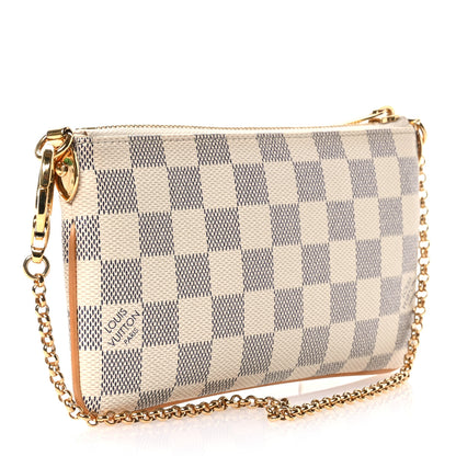 Louis Vuitton Damier Azur Pochette Milla MM 3 of 11