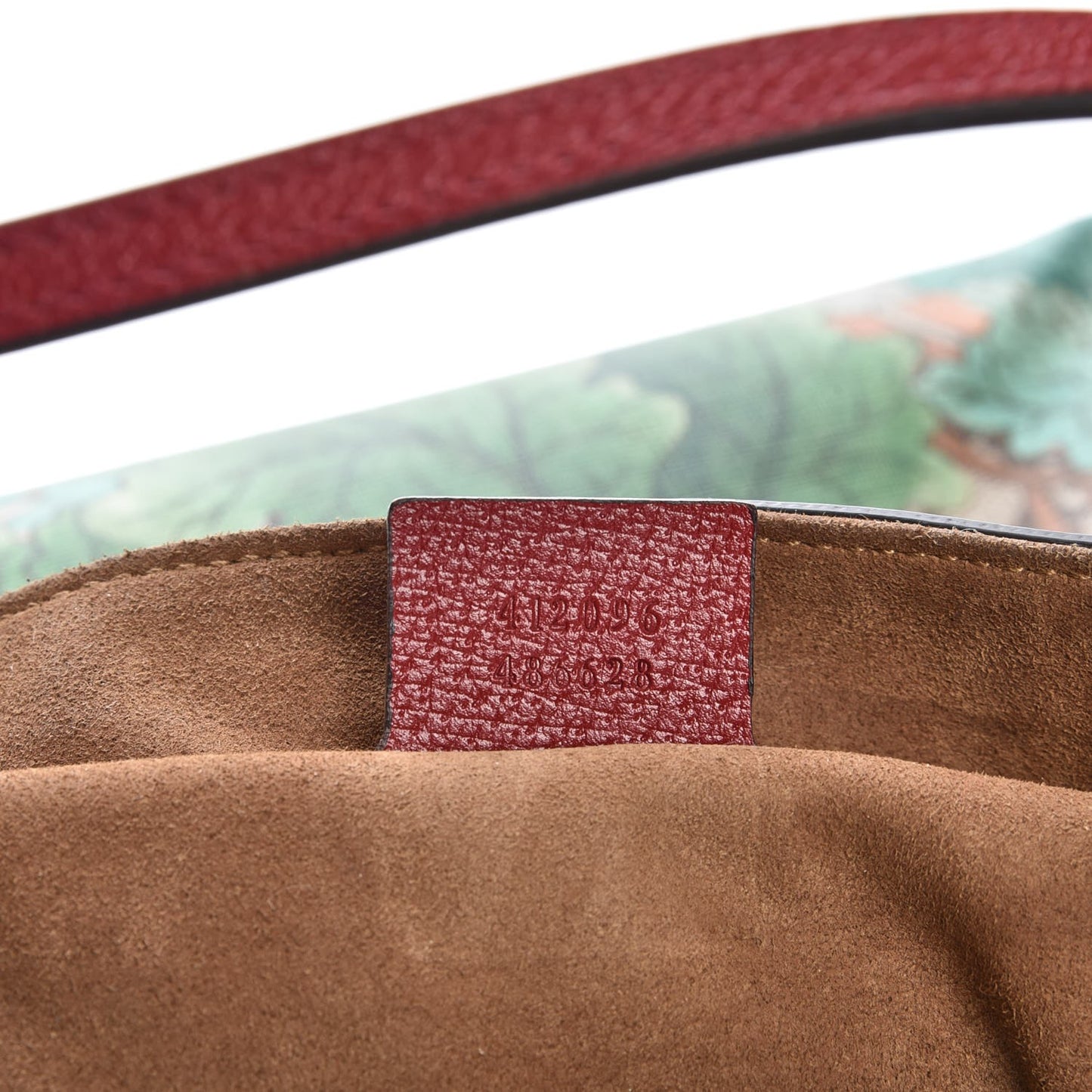 GG Supreme Monogram Tian Medium Shopping Tote Beige Multicolor Red