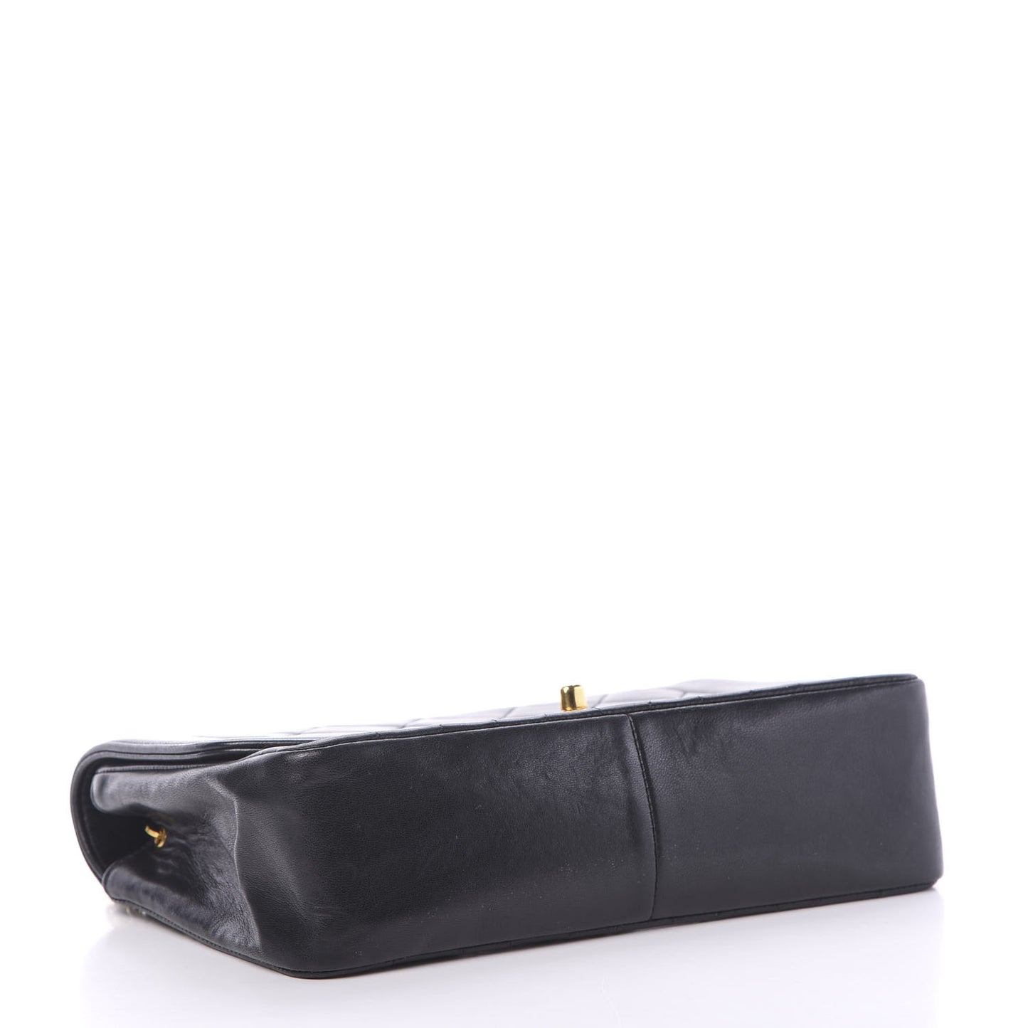 Lambskin Quilted Medium Single Flap Black