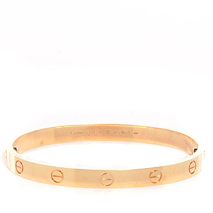 Cartier 18K Yellow Gold LOVE Bracelet 18 1 of 5