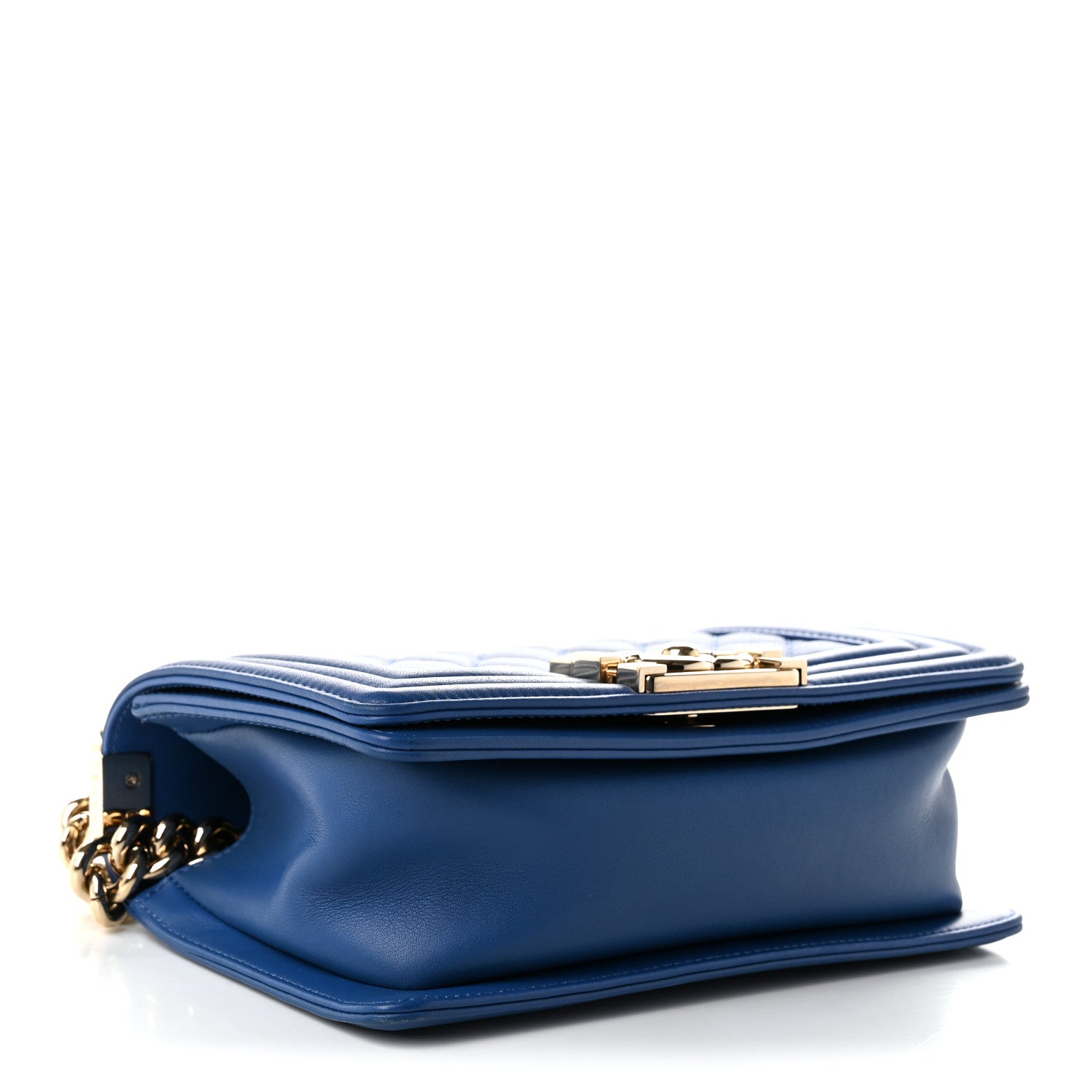 Chanel Lambskin Quilted Small Boy Flap Blue 4 of 11