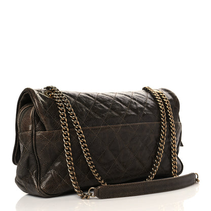 Chanel Iridescent Caviar Quilted Large Chic Flap Brown 2 of 6