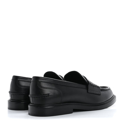 Fendi Vitello Karligraphy Loafers 35.5 Black 5 of 10