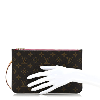 Louis Vuitton Monogram Neverfull MM GM Pochette Pivoine 2 of 9