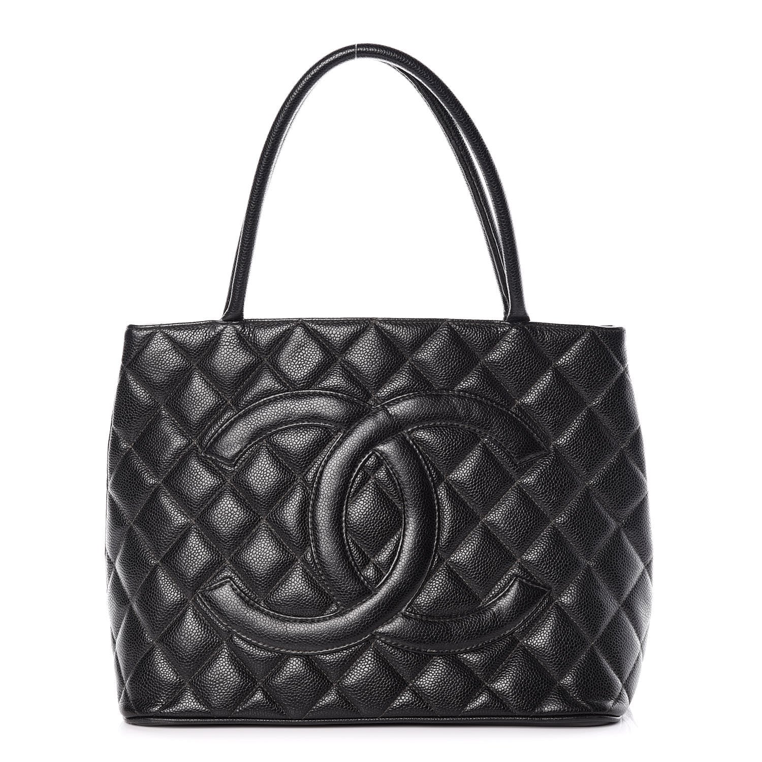 Chanel Caviar Quilted Medallion Tote Black 1 of 12
