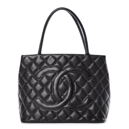 Chanel Caviar Quilted Medallion Tote Black 1 of 12