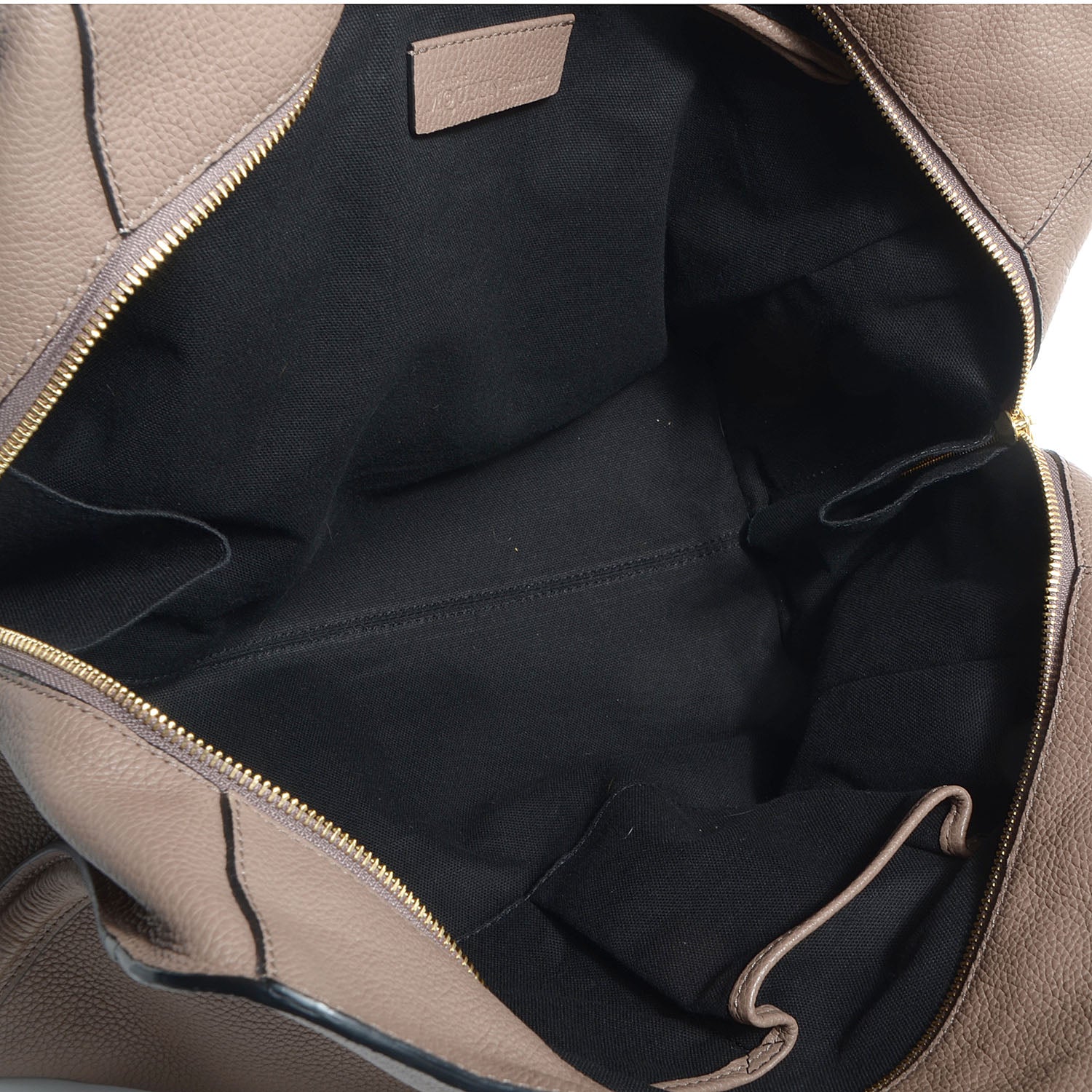 Alexander McQueen Pebbled Calfskin Skull Padlock Tote Taupe 5 of 8