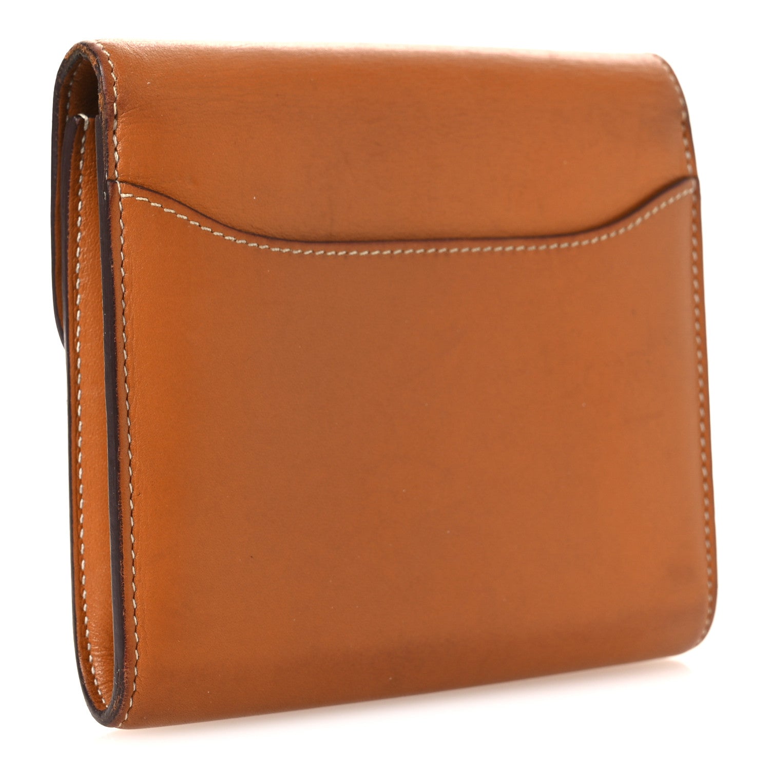 Hermes Barenia Constance Compact Passant Wallet Gold 3 of 10