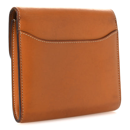 Hermes Barenia Constance Compact Passant Wallet Gold 3 of 10