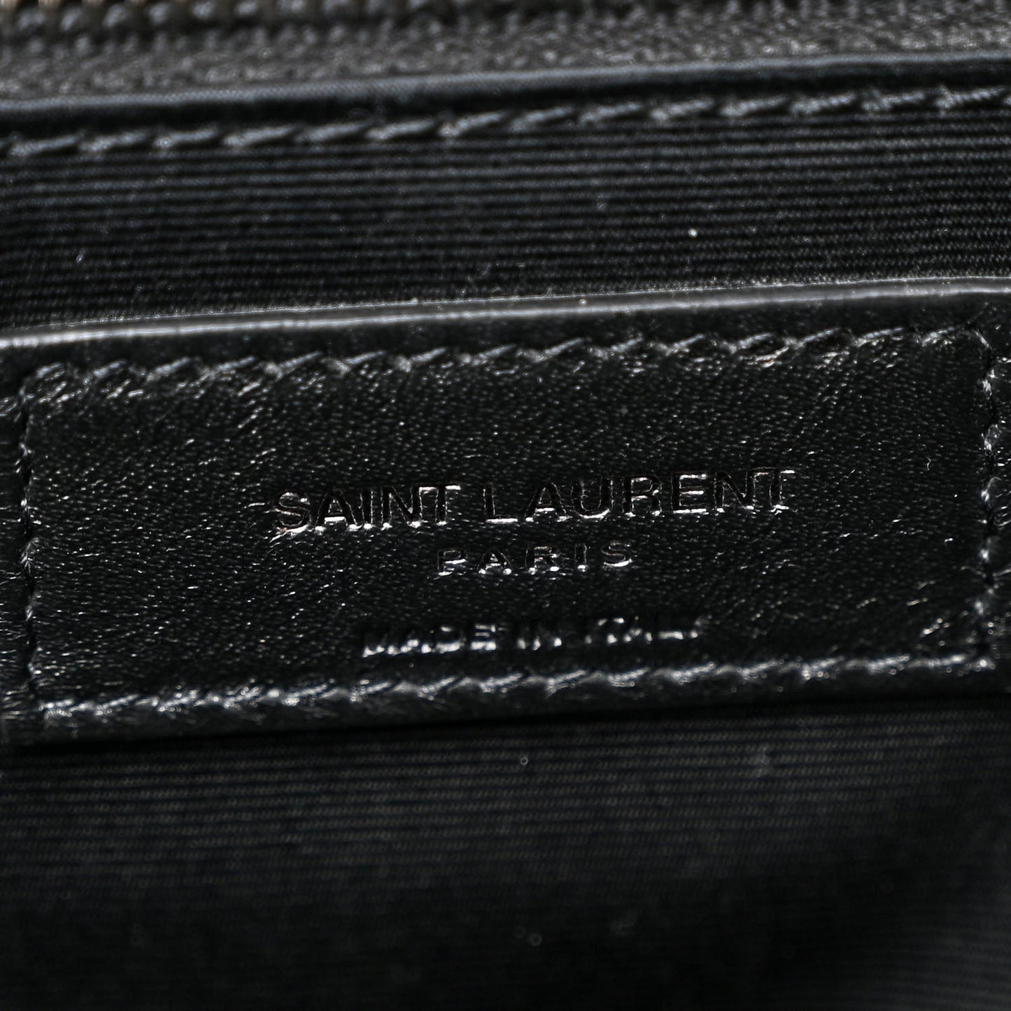 Crinkled Calfskin Matelasse Monogram Large Niki Chain Satchel Black