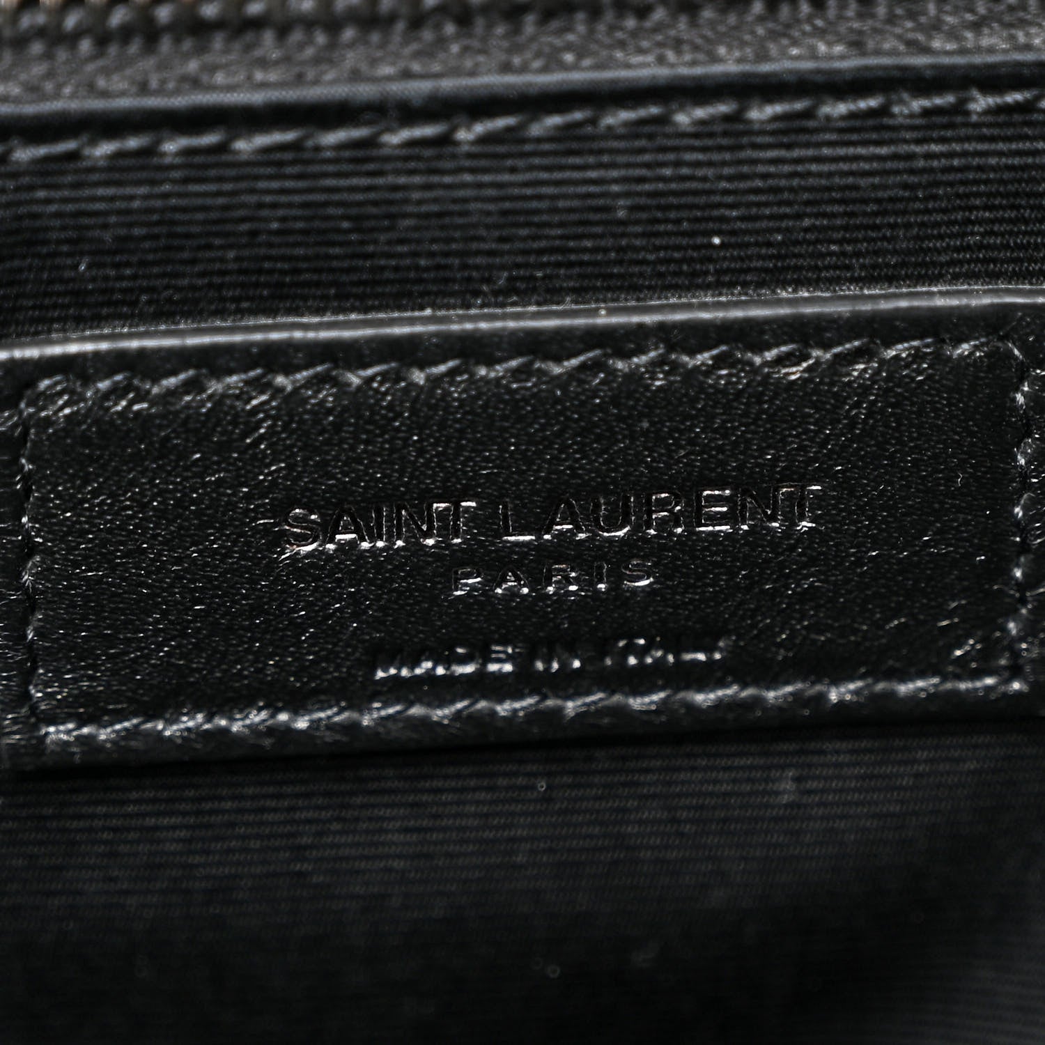 Saint Laurent Crinkled Calfskin Matelasse Monogram Large Niki Chain Satchel Black 6 of 14