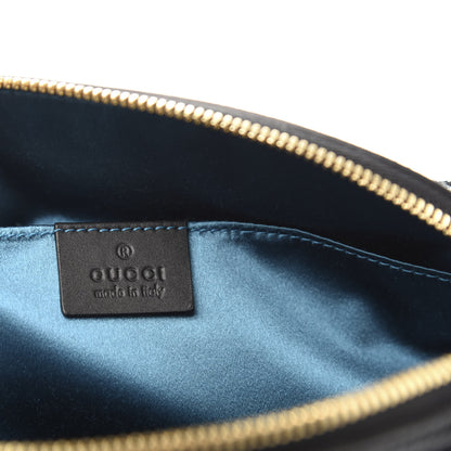 Gucci Suede Patent Web GG Small Ophidia Dome Shoulder Bag Black 8 of 11
