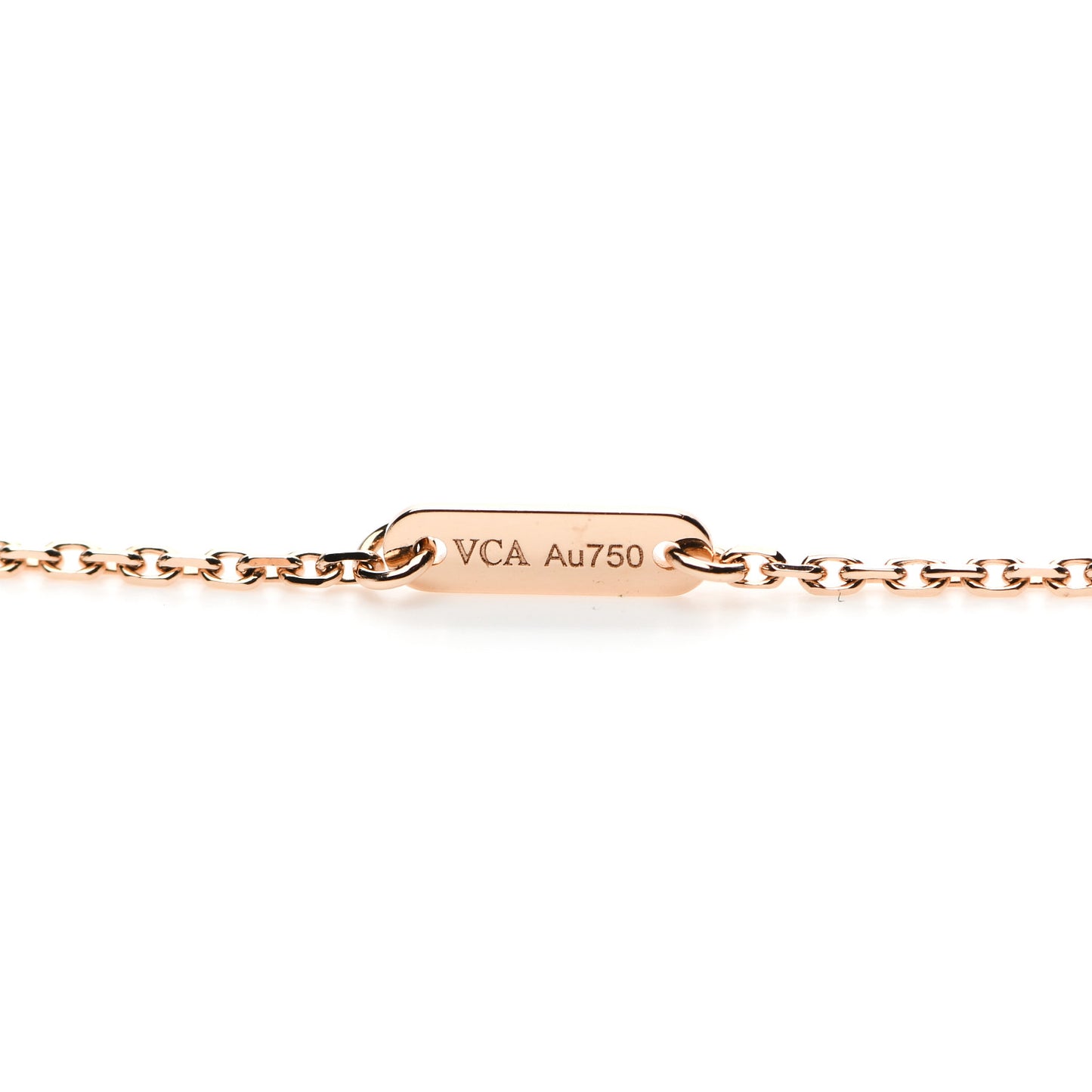 18K Rose Gold Carnelian Sweet Alhambra Pendant Necklace
