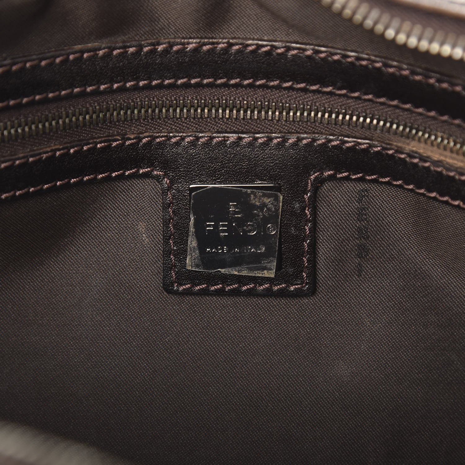 Fendi Zucca Small Buckle Tote Tobacco 6 of 12