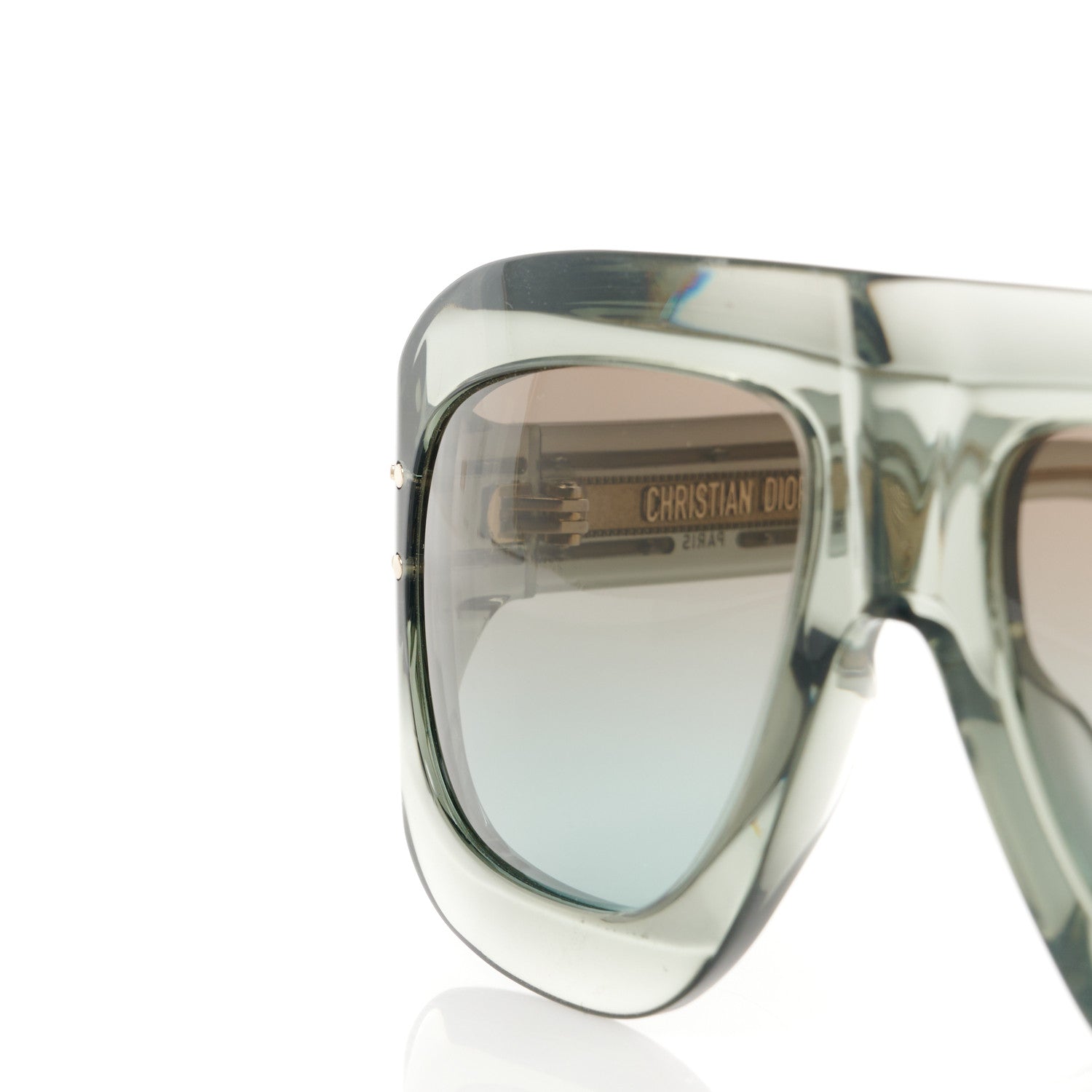 Christian Dior UltraDior Mask Sunglasses Gold Blue 7 of 8