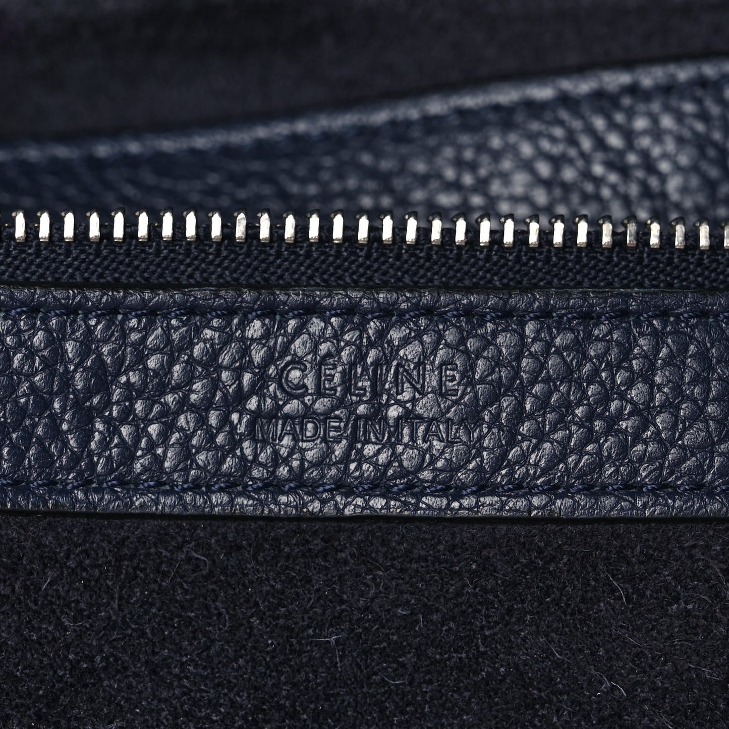 Soft Grained Calfskin Small Belt Cabas Phantom Navy