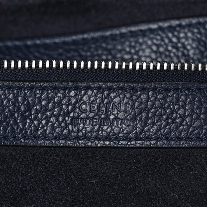 Celine Soft Grained Calfskin Small Belt Cabas Phantom Navy 5 of 11